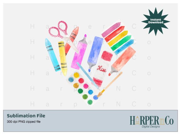 Art Heart Sublimation PNG Tshirt Design: Versatile, High-Quality Digital Art for Creators