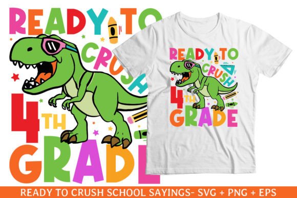 Crushed 4th Grade of School SVG Design: The Ultimate Back-to-School Creative Asset