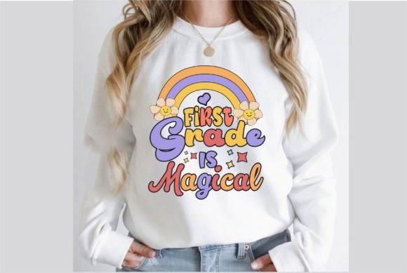First Grade is Magical Retro SVG Design