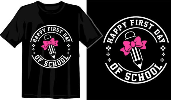 Happy First Day of School SVG, Back — Your Go-To Digital Design Bundle for Real-Life School Celebrations