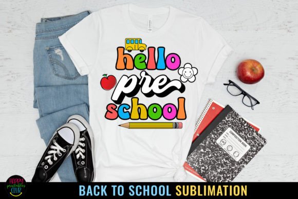 Pre-K First Day School Sublimation PNG