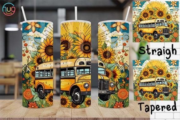Retro School Bus Driver Skinny Tumbler
