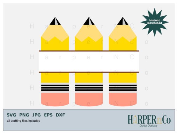 Split Pencil SVG, Personalize Teacher: A Creative Catalyst for Educators, Makers, and Small Business Owners